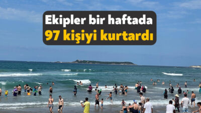 Kocaeli sahillerinde boğulma tehlikesine karşı görev yapan Kocaeli Sahilleri Su