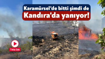 Kocaeli'nin Kandıra ilçesi Koruklar köyünde yangın başladı. Yangının yerleşim yerine