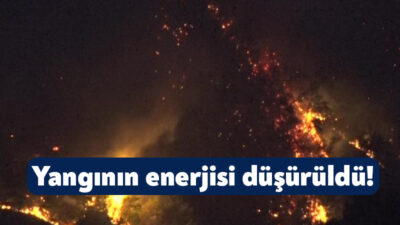 Kocaeli’de dün öğle saatlerinde başlayan orman yangını devam ediyor. Ekipler