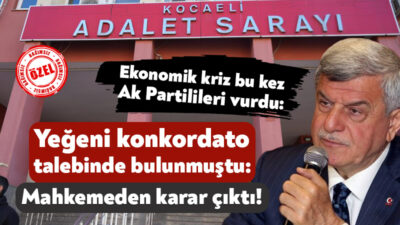 Kocaeli Büyükşehir Belediyesi eski Başkanı İbrahim Karaosmanoğlu’nun yeğeni Müslüm Karaosmanoğlu,