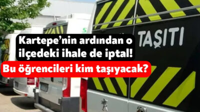Kartepe İlçe Milli Eğitim Müdürlüğü’nün servis kiralama ihaleleri iptal olmuştu.