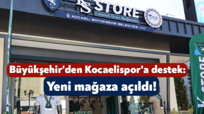 Kocaeli Büyükşehir Belediyesi’nden Kocaelispor’a tam destek sürüyor. Taraftarların Yeşil-Siyahlı forma