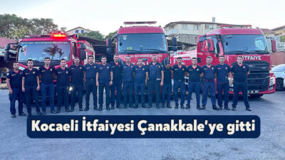 Kocaeli Büyükşehir Belediye Başkanı Doç.Dr. Tahir Büyükakın, Çanakkale'deki yangına müdahalede