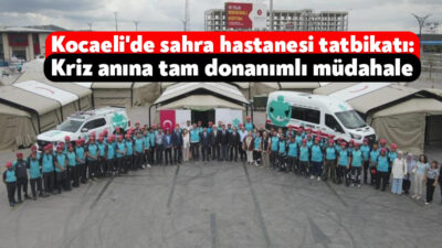 Kocaeli'de düzenlenen özel eğitimlerde, kriz anlarında bölgeye en hızlı şekilde
