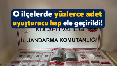 Kocaeli'nin İzmit ve Körfez ilçelerinde düzenlenen uyuşturucu operasyonunda 3
