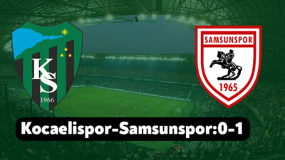 Trendyol Süper Lig’in ikinci haftasında Kocaelispor seyircisi önünde Samsunspor’u ağırlıyor.