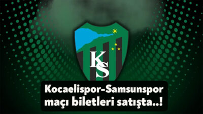Kocaelispor’un Samsunspor ile cumartesi günü Kocaeli Stadyumu’nda oynayacağı mücadelenin biletleri