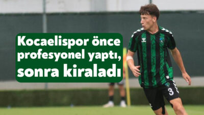 Kocaelispor alt yapıdan yetiştirdiği oyuncu Umut Can Aslan'ı profesyonel yapıp