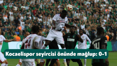 Trendyol Süper Lig’in 2. haftasında Kocaelispor, sahasında ağırladığı Samsunspor'a