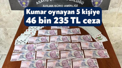 Kocaeli'nin Kartepe ilçesinde umuma açık eğlence ve istirahat yerlerinde kumar