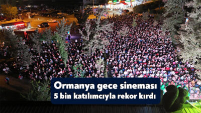 Kocaeli Büyükşehir Belediyesi, Ormanya Doğal Yaşam Parkı’nda düzenlediği Gece Sineması