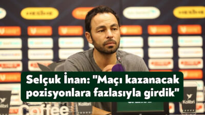 Kocaelispor Teknik Direktörü Selçuk İnan, Kayseripor maçının ardından yaptığı açıklamada,