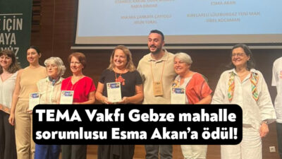 Kocaeli'nin tanınan simalarından Eğitimci ve TEMA Vakfı Gebze Hacı Halil
