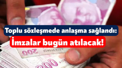 Kamuda bir süre önce başlayan toplu sözleşme görüşmelerinde anlaşma sağlandı.