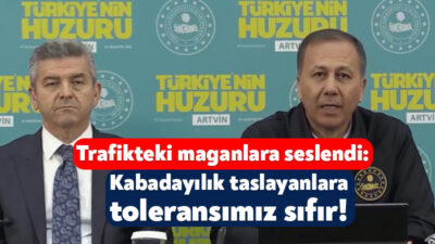 İçişleri Bakanı Ali Yerlikaya, sosyal medya hesabından trafik güvenliğine yönelik