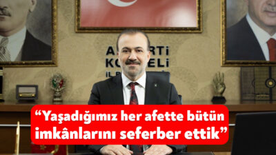 AK Parti İl Başkanı Dr. Şahin Talus, 17 Ağustos Marmara