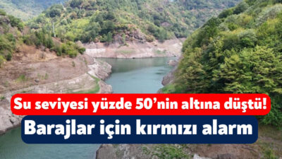 Kocaeli'de yaz mevsiminin kurak geçmesi, baraj ve göllerdeki su seviyelerini