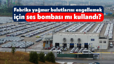Kocaeli'de Hyundai’nin, araçlarını doludan korumak için ses bombası kullanarak
