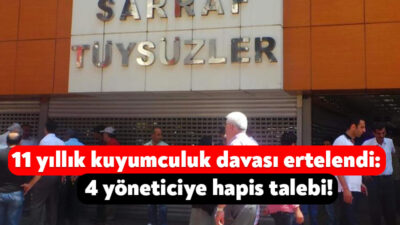Kocaeli'de 2014 yılında onlarca vatandaşı mağdur eden kuyumculuk davası 11'inci