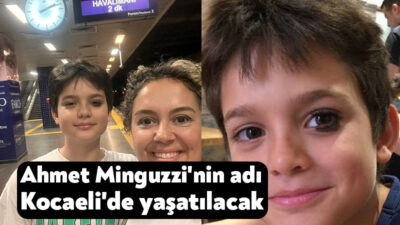 Kocaeli Büyükşehir Belediye Başkanı Doç.Dr.Tahir Büyükakın, Mattia Ahmet Minguzzi'nin annesinin