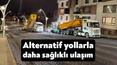 Büyükşehir Belediyesi, güvenli ve konforlu ulaşım hedefiyle üstyapı çalışmalarını sürdürüyor.