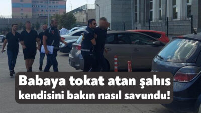 Kocaeli'nin Gebze ilçesinde bir babaya, çocuklarının gözü önünde tokat atan
