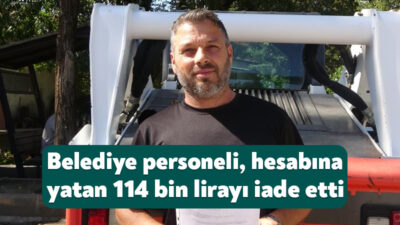 Kocaeli'nin Gölcük ilçesinde belediye personeli Hamza Dinçay, bir şirket tarafından