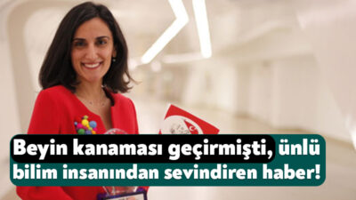 Kocaelili ünlü bilim insanı Prof. Dr. Canan Dağdeviren, bir süre