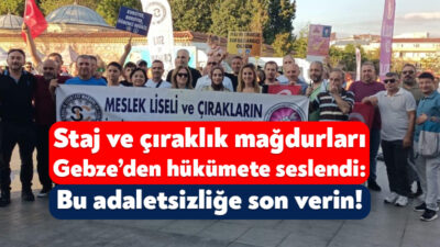 Staj ve Çıraklık mağdurları seslerini duyurmak için iki farklı ilde