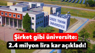 Sayıştay Başkanlığı, Gebze Teknik Üniversitesi’nin 2024 yılındaki mali tablosunu açıkladı.