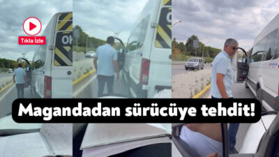 Kocaeli'nin Gebze ilçesinde trafikte tartıştığı sürücünün önünü kesip, "Barındırır mıyım