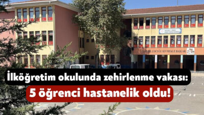Kocaeli'nin Gebze ilçesinde okul kantininden aldıkları ekler pastadan yiyen 5