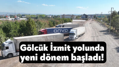 Büyükşehir Belediyesi’nin Başiskele Kavşağı’nda yürüttüğü proje kapsamında uygulamaya konulan ağır