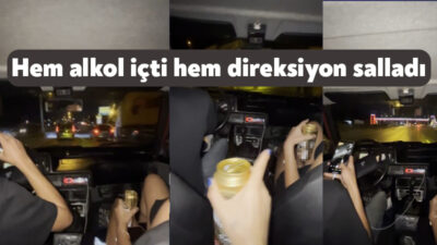 Kocaeli'de bir grup gencin trafikteki tehlikeli yolculuğu, kameralara yansıdı. Sürücünün