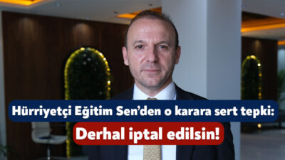 Hürriyetçi Eğitim Sen Kocaeli Şube Başkanı Adem Ellialtıoğlu, norm fazlası