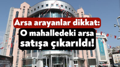 İzmit Belediyesi, imar durumu konut alanı olan Kabaoğlu Mahallesi’ndeki bir
