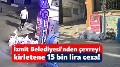 İzmit Belediyesi’ne bağlı ekiplerin geçtiğimiz günlerde otomobille çöp topladığına dair