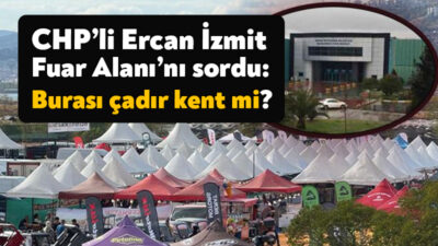 CHP İzmit İlçe Başkanı Gökhan Ercan, İnterteks’in yıkılmasının ardından fuarların