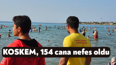 Kocaeli sahillerinde görev yapan KOSKEM ekipleri, 25-31 Ağustos tarihleri arasında