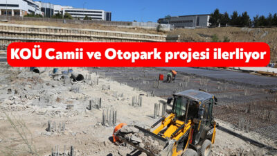 Kocaeli Büyükşehir Belediyesi’nin Umuttepe Kampüsü’nde projelendirdiği cami ve otopark inşasında
