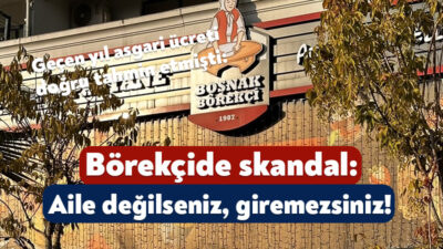 Kartepe’de belediye binasına yakın bir noktada yer alan bir börekçide