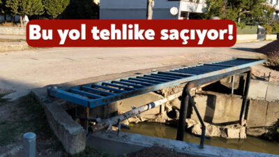 Kartepe’nin Dumlupınar Mahallesi’ndeki yol tehlike saçıyor. Korkulukların uzun süredir yapılmaması
