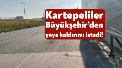 Kartepe’nin Dumlupınar Mahallesi’nde yaya kaldırımı bulunmuyor. Bölge halkı ise Kocaeli