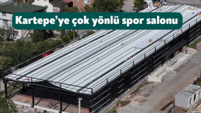 Kartepe Belediyesi’nin Acısu Mahallesi’nde hayata geçirdiği kapalı spor salonu; fitness,