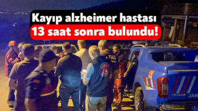 Kartepe’nin Derbent Mahallesi’nde dün sabah saatlerinde evinden ayrılan Alzheimer hastası