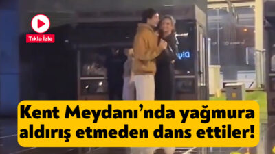 İzmit Kent Meydanı’nda akşam saatlerinde ilginç bir olay yaşandı. Kentte