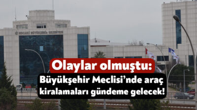 Kocaeli Büyükşehir Belediyesi’nin eylül ayı meclis toplantısı perşembe günü gerçekleştirilecek.