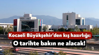 Kocaeli Büyükşehir Belediyesi, kar ve buzla mücadele kapsamında göl tuzu