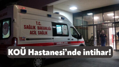 Kocaeli Üniversitesi Araştırma ve Uygulama Hastanesi'nde yatan bir kişi, 5'inci