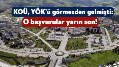Kocaeli Üniversitesi, 5 Eylül 2025 tarihinde personel alımı yapmak üzere